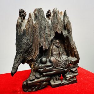 Đạt Ma Ngồi Thiền Gỗ Trắc Lũa