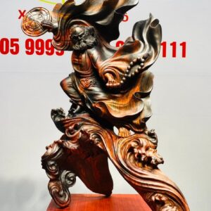 Đạt Ma Múa Võ Gỗ Trắc
