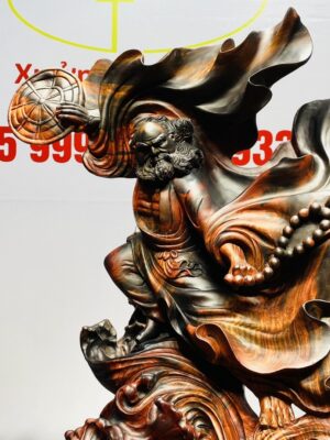 Đạt Ma Múa Võ Gỗ Trắc