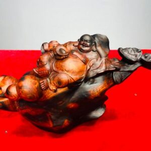 Di Lạc Ngồi Bao Tiền Gỗ Trắc