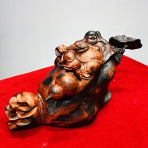 Di Lạc Ngồi Bao Tiền Gỗ Trắc