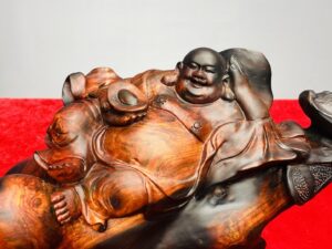 Di Lạc Ngồi Bao Tiền Gỗ Trắc