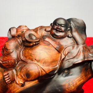Di Lạc Ngồi Bao Tiền Gỗ Trắc