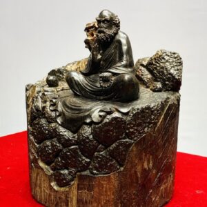 Đạt Ma Sư Tổ Ngồi Thiền Gỗ Trắc