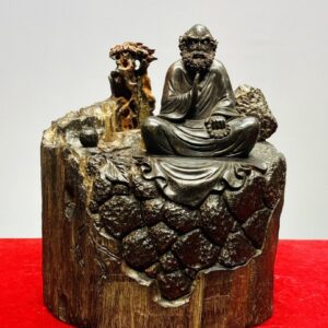 Đạt Ma Sư Tổ Ngồi Thiền Gỗ Trắc