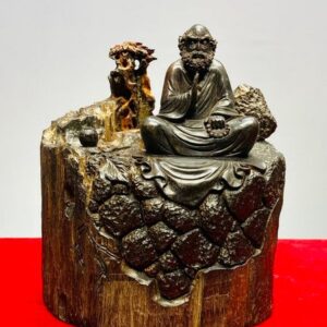 Đạt Ma Sư Tổ Ngồi Thiền Gỗ Trắc