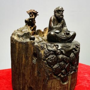 Đạt Ma Sư Tổ Ngồi Thiền Gỗ Trắc