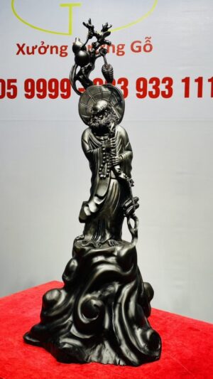 Đạt Ma Gỗ Mun Sừng