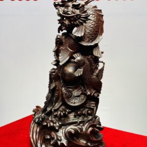 Cá Chép Hoá Rồng Gỗ Tử Đàn