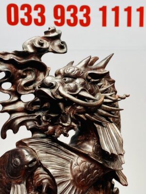 Cá Chép Hoá Rồng Gỗ Tử Đàn