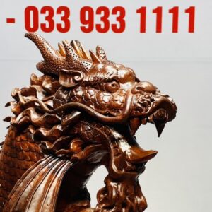 Cá Chép Hoá Rồng Gỗ Cẩm