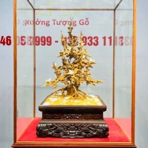 Cây Mai Gỗ Hoàng Đàn Tuyết Lạng Sơn kết hợp với Ngà Voi