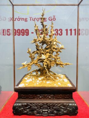 Cây Mai Gỗ Hoàng Đàn Tuyết Lạng Sơn kết hợp với Ngà Voi