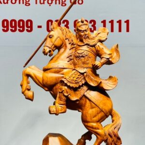 Quan Công Cưỡi Ngựa Gỗ Hương