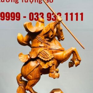 Quan Công Cưỡi Ngựa Gỗ Hương