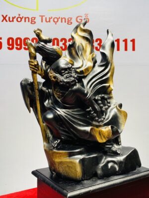 Đạt Ma Múa Võ Gỗ Mun Sừng
