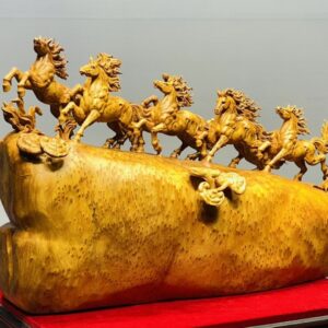 Bát Mã Truy Phong Gỗ Nu Ngọc Am