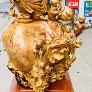 Di Lạc Ngũ Tiểu Đứng Bao Tiền Gỗ Nu Hương