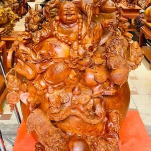 Di Lạc Cửu Tiểu Tam Nghê Ngồi Bao Tiền Gỗ Hương