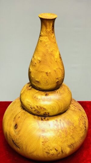 Bình Hồ Lô Phú Quý Gỗ Nu Hương