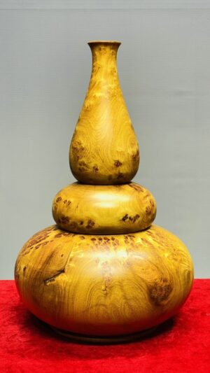 Bình Hồ Lô Phú Quý Gỗ Nu Hương
