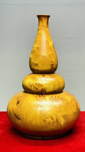 Bình Hồ Lô Phú Quý Gỗ Nu Hương