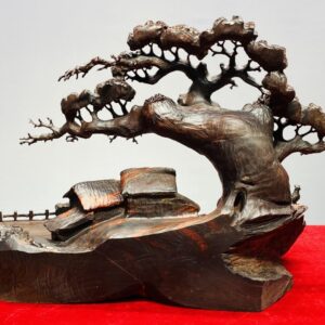 Tiểu Cảnh Làng Quê Gỗ Trắc