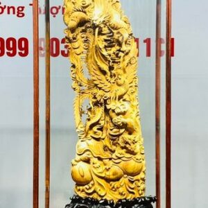 Tứ Linh Long Lân Quy Phụng Gỗ Hoàng Đàn Tuyết Lạng Sơn