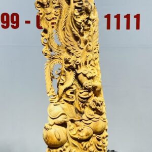 Tứ Linh Long Lân Quy Phụng Gỗ Hoàng Đàn Tuyết Lạng Sơn
