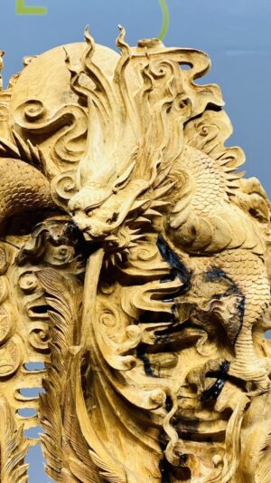 Tứ Linh Long Lân Quy Phụng Gỗ Hoàng Đàn Tuyết Lạng Sơn