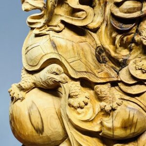 Tứ Linh Long Lân Quy Phụng Gỗ Hoàng Đàn Tuyết Lạng Sơn