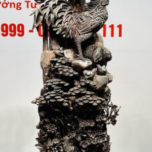 Gia Đình Gà Tứ Quý Bốn Mùa Gỗ Tử Đàn