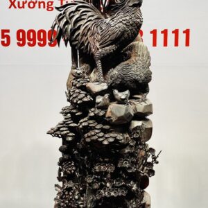 Gia Đình Gà Tứ Quý Bốn Mùa Gỗ Tử Đàn
