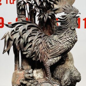 Gia Đình Gà Tứ Quý Bốn Mùa Gỗ Tử Đàn