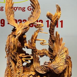 Phu Thê Viên Mãn Phượng Hoàng Lửa Gỗ Hương