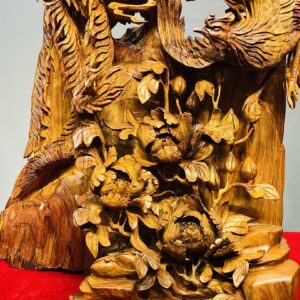 Phu Thê Viên Mãn Phượng Hoàng Lửa Gỗ Hương