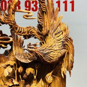Phu Thê Viên Mãn Phượng Hoàng Lửa Gỗ Hương