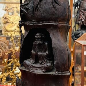 Đạt Ma Ngồi Thiền Khúc Tre Gỗ Trắc
