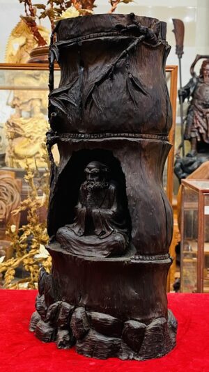 Đạt Ma Ngồi Thiền Khúc Tre Gỗ Trắc