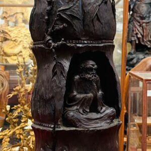 Đạt Ma Ngồi Thiền Khúc Tre Gỗ Trắc