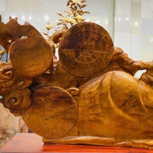 Di Lạc Tam Tiểu Ngồi Bao Tiền Gỗ Nu Hương