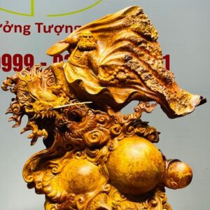 Đạt Ma Hàng Long Tam Ngọc Gỗ Nu Hương