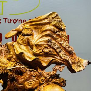 Đạt Ma Hàng Long Tam Ngọc Gỗ Nu Hương