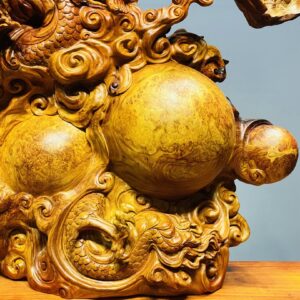 Đạt Ma Hàng Long Tam Ngọc Gỗ Nu Hương