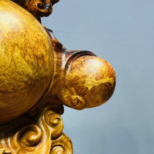 Đạt Ma Hàng Long Tam Ngọc Gỗ Nu Hương