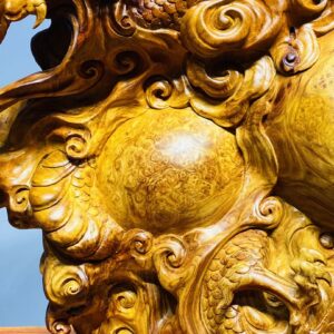 Đạt Ma Hàng Long Tam Ngọc Gỗ Nu Hương