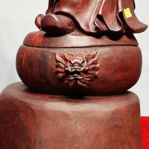 Quan Công Đứng Trống Gỗ Tử Đàn