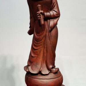 Quan Công Đứng Trống Gỗ Tử Đàn