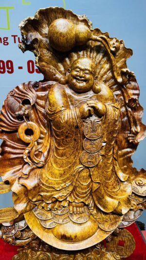 Di Lạc Chúc Phúc Gỗ Nu Hương