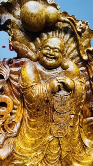Di Lạc Chúc Phúc Gỗ Nu Hương